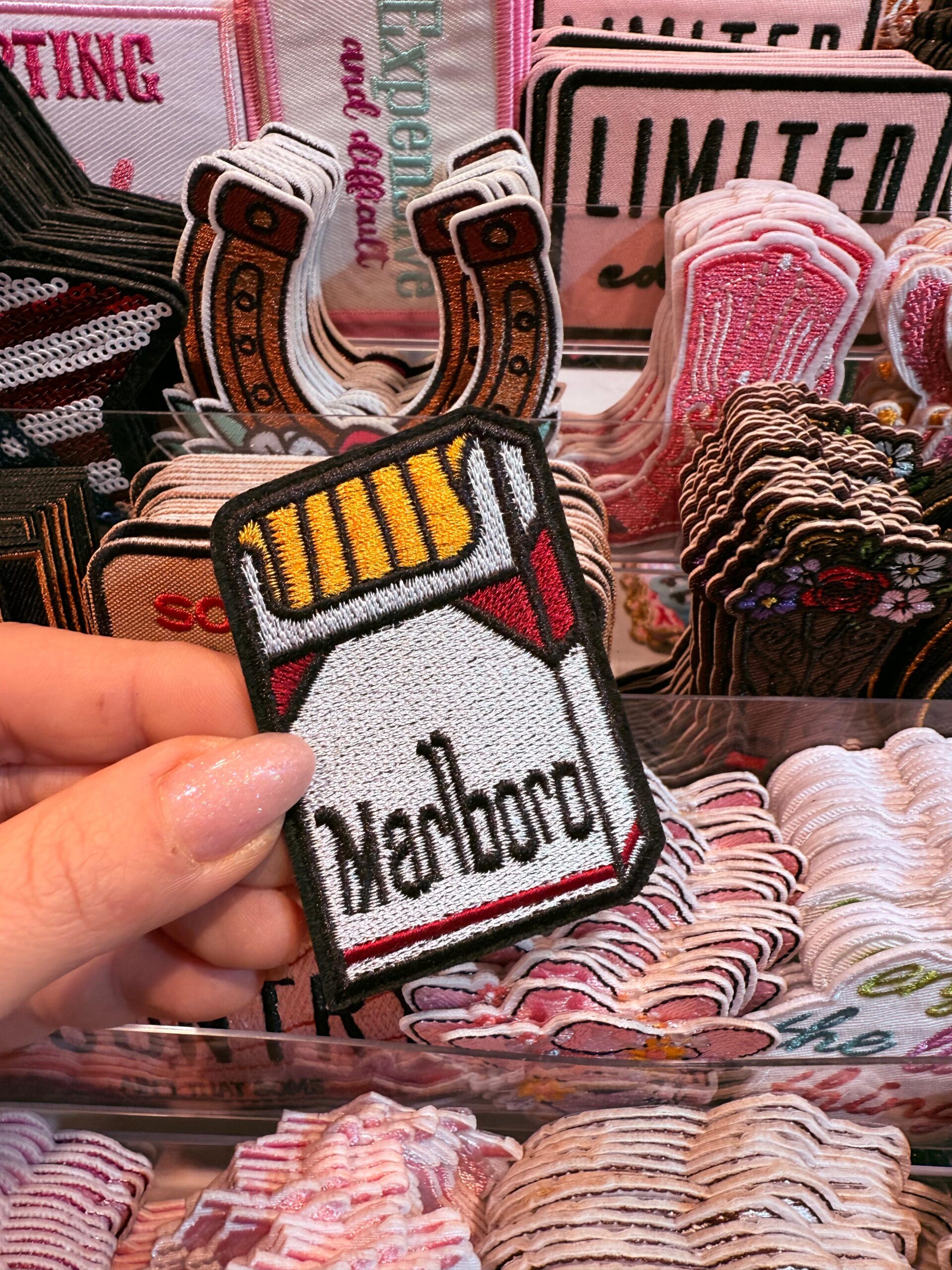 Patch Marlboro Embroidered Applique for Jackets, Hats & Bags